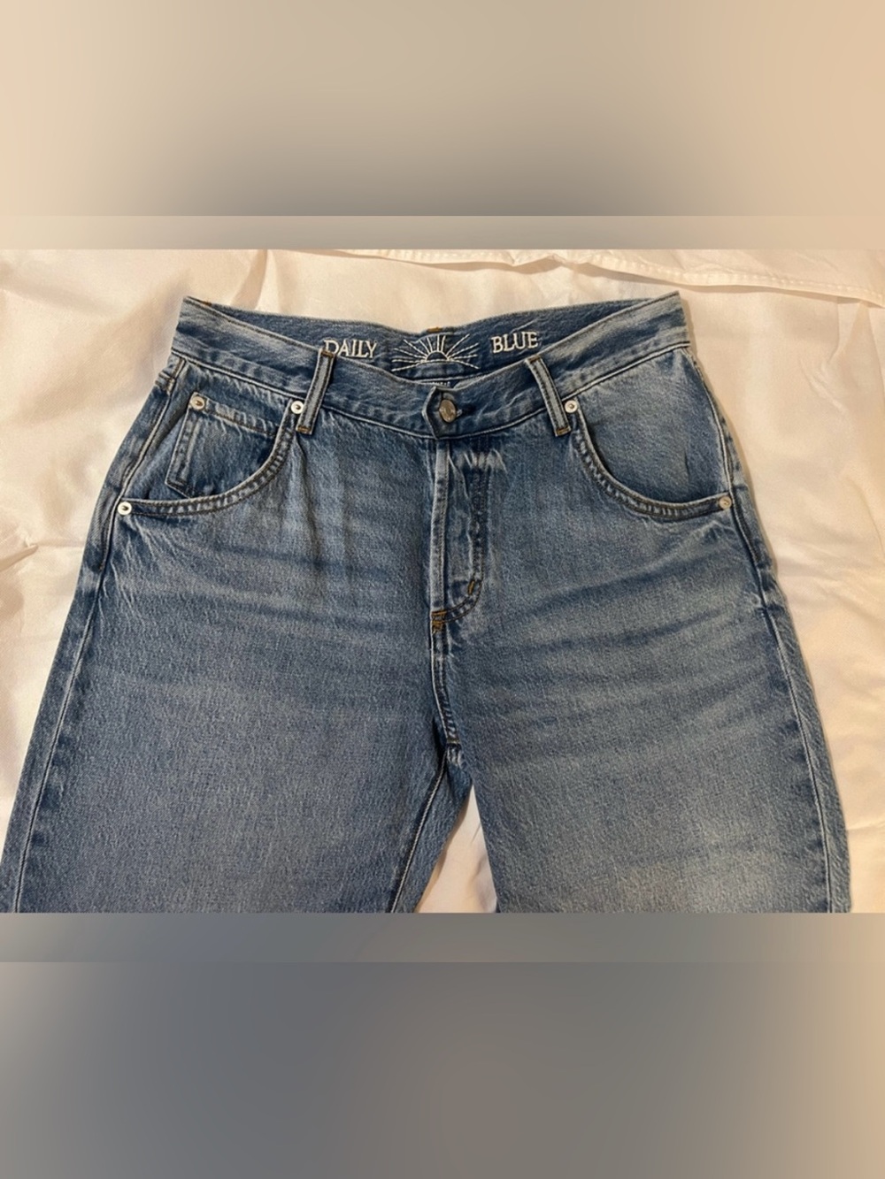 Daily Blue Mantra Barrel Leg Jeans High Rise Blue Denim Adriano Goldschmied 27 - Picture 10 of 15